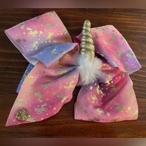 Jojo Siwa signature collection Unicorn Horn Bow hair clip.